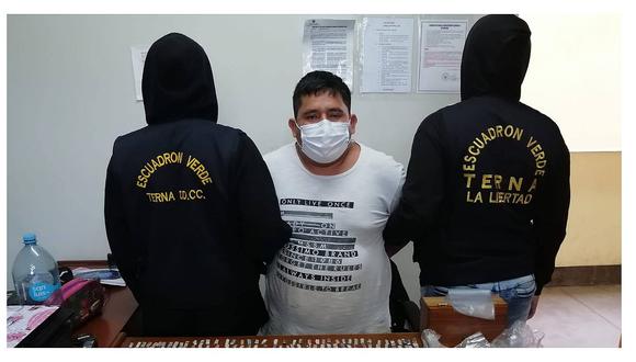 La Esperanza: comercializador de drogas es detenido con 628 "ketes" de PBC