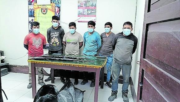 Pataz: capturan a seis personas denunciadas de robar oro a una empresa minera 