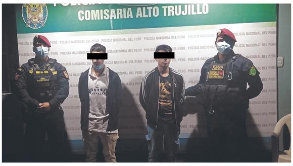 Alto Trujillo: Capturan a dos delincuentes por asaltar y agredir a una mujer 
