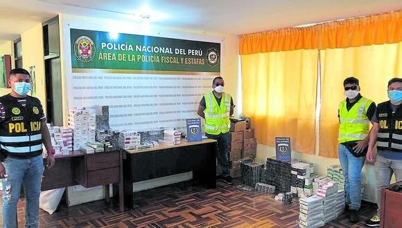Policía decomisa más de 60 mil cigarrillos de contrabando en La Hermelinda