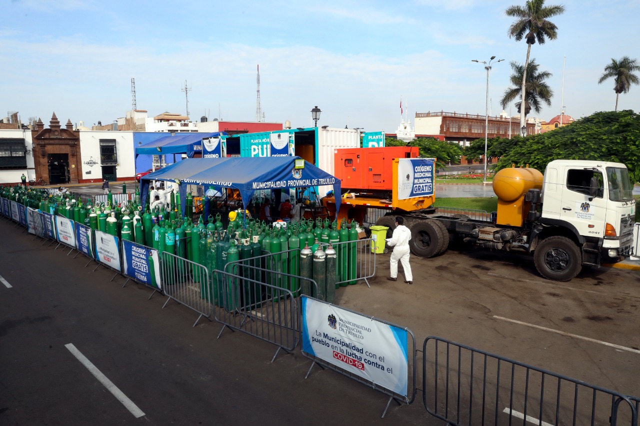 Trujillo: comprarán segunda planta de oxígeno que abastecerá 90 balones