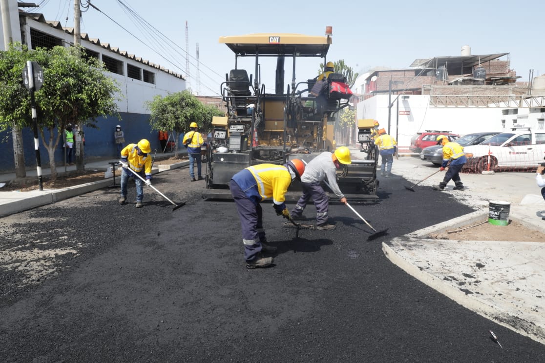 Trujillo: obras de asfaltado en Huerta Grande están a un 95 % de avance