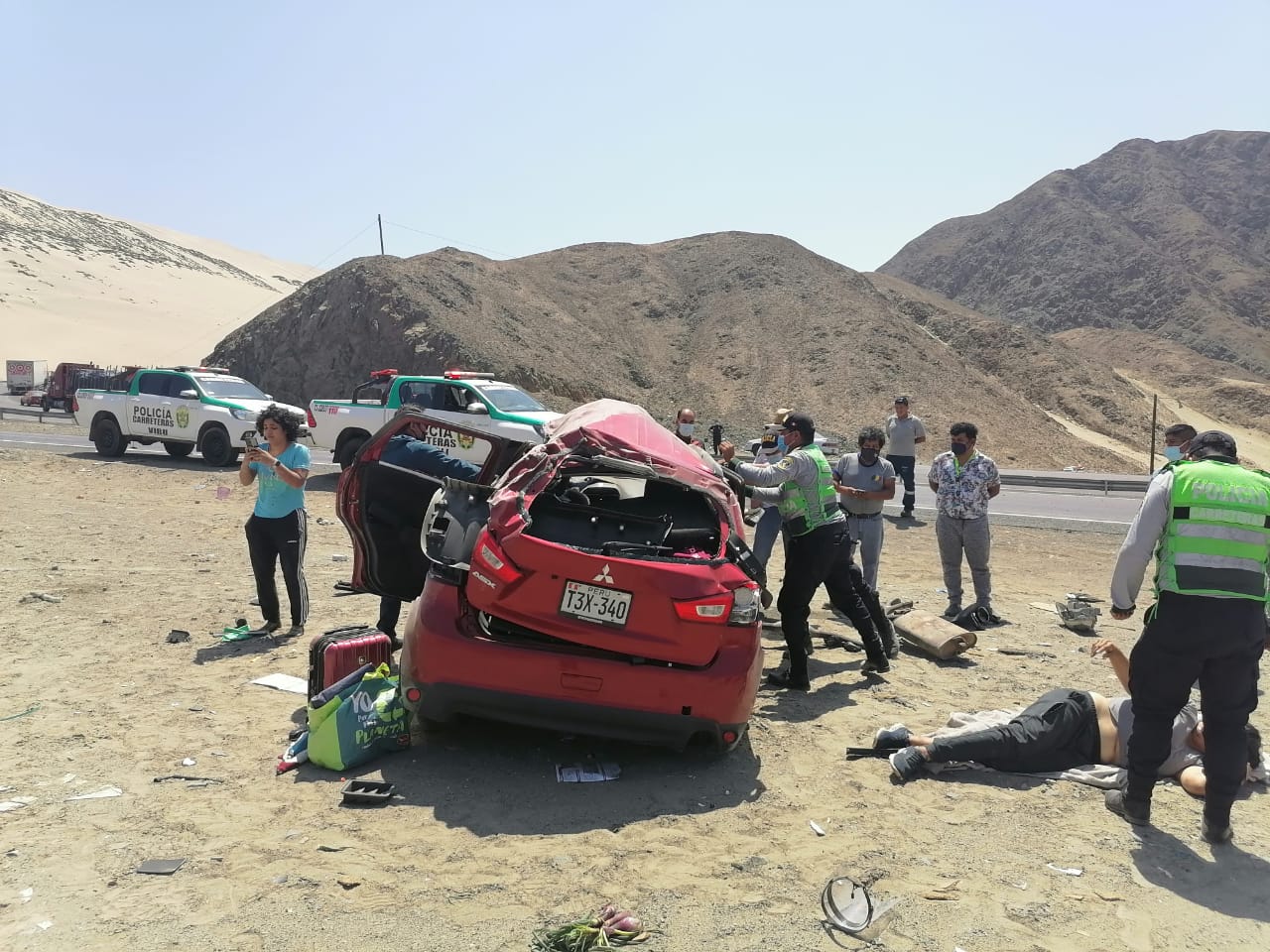 Virú: tres personas fallecieron y dos quedan heridas en despiste vehicular