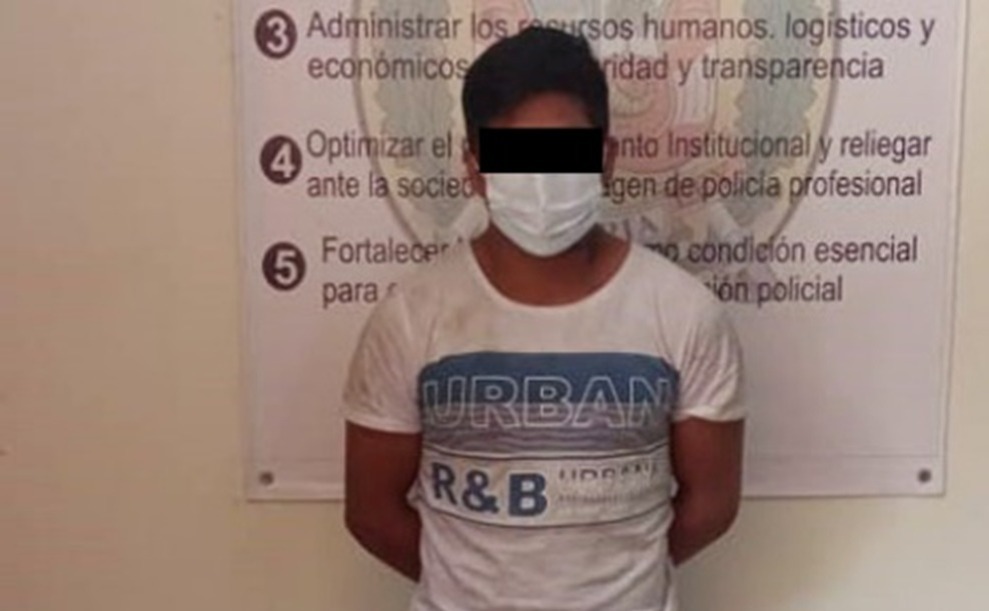 Hombre es detenido con arma de fuego en distrito de Sanagorán