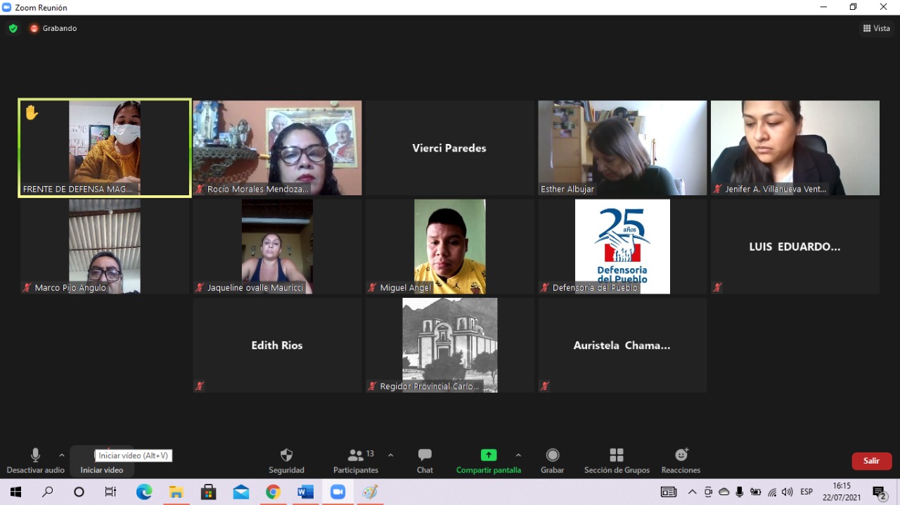 Defensoría se reunió con pobladores de Ascope para escuchar su problemática 